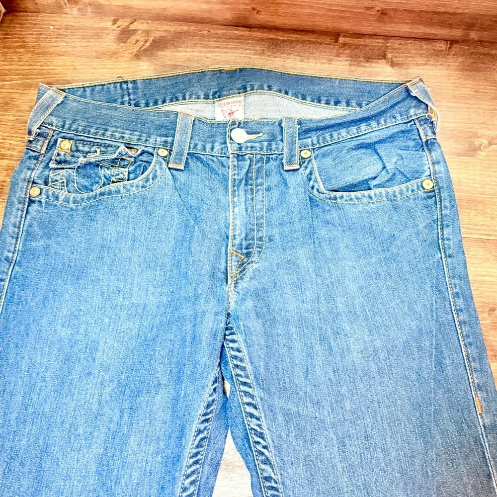 True Religion Straight Leg Jeans – Men’s Size 34, Made in USA​